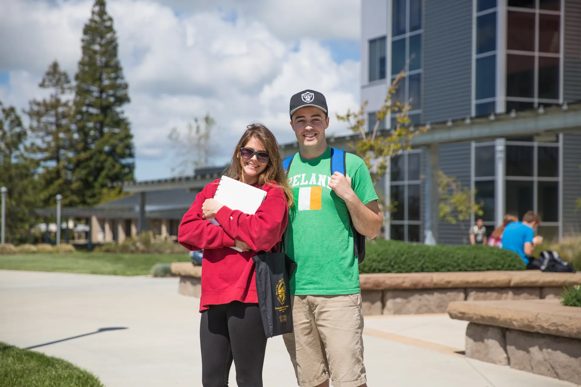 Butte College students pose on campus