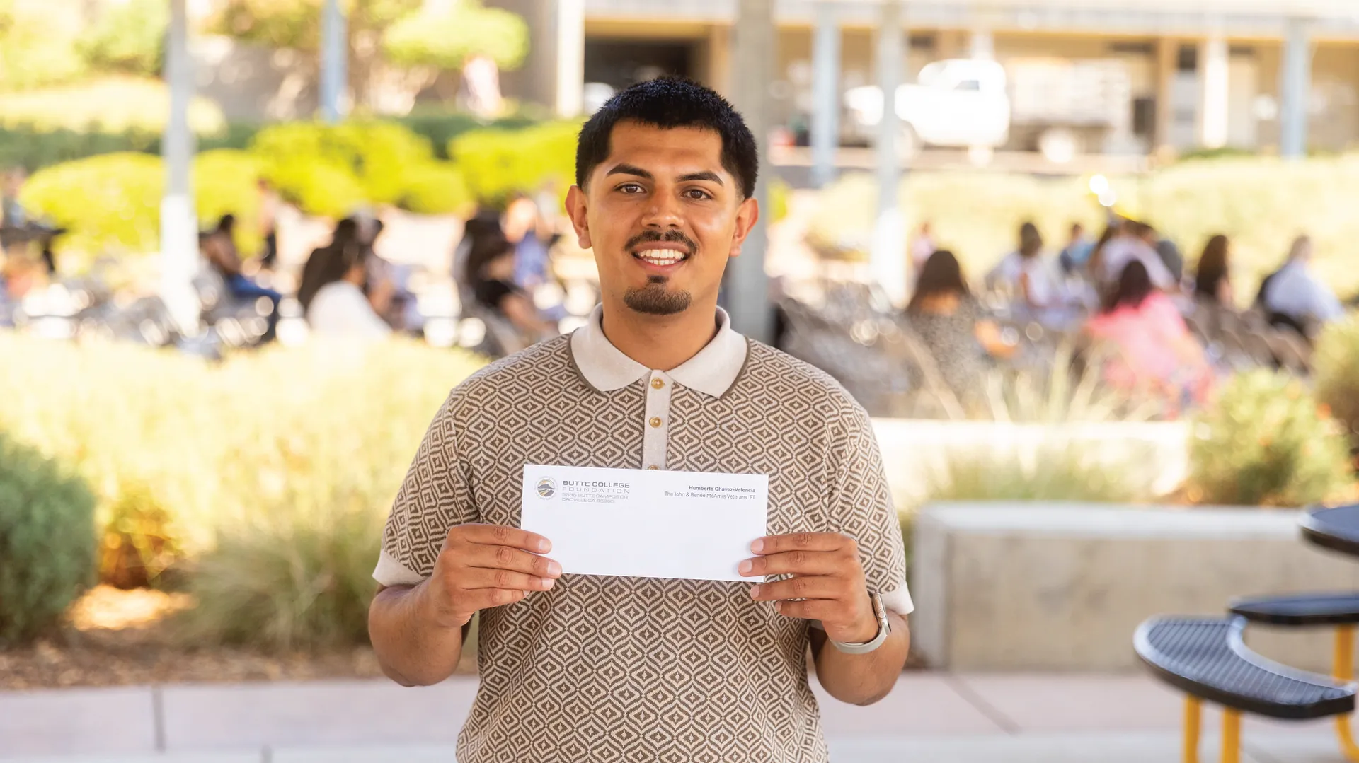 Butte College CASA student accepts his scholarship