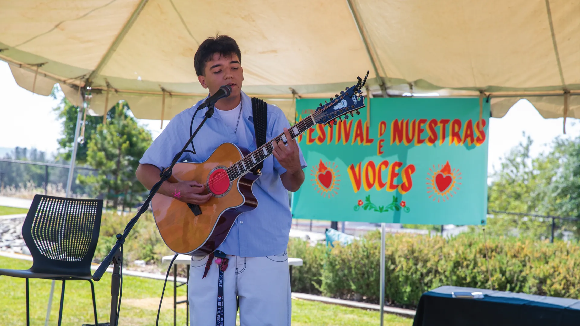 Butte College CASA Student performs at festival de nuestras