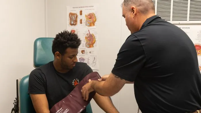 Butte College Student health clinic male presenting student visits the health clinic