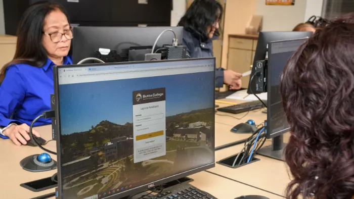 Butte College student logs into their bc portal