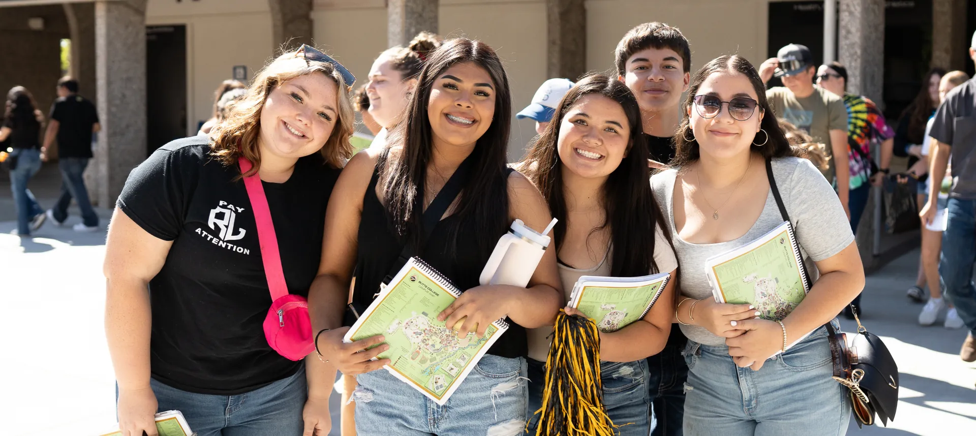 Butte College Students gather on campus at sudent life event