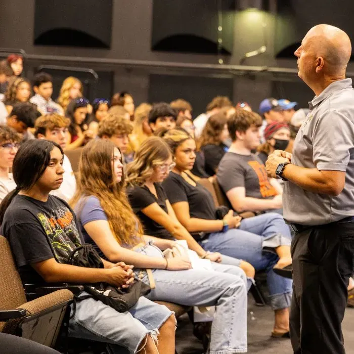 Potential Butte College Students attend transfer day speaker event