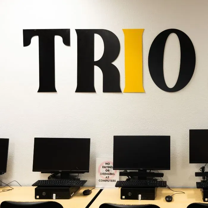 Butte College Trio computer lab sign