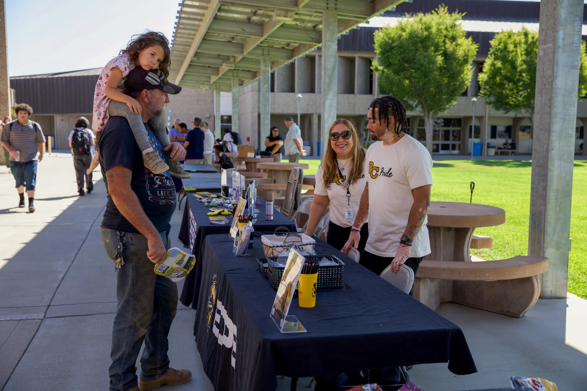 Butte College Students at back to school campus event