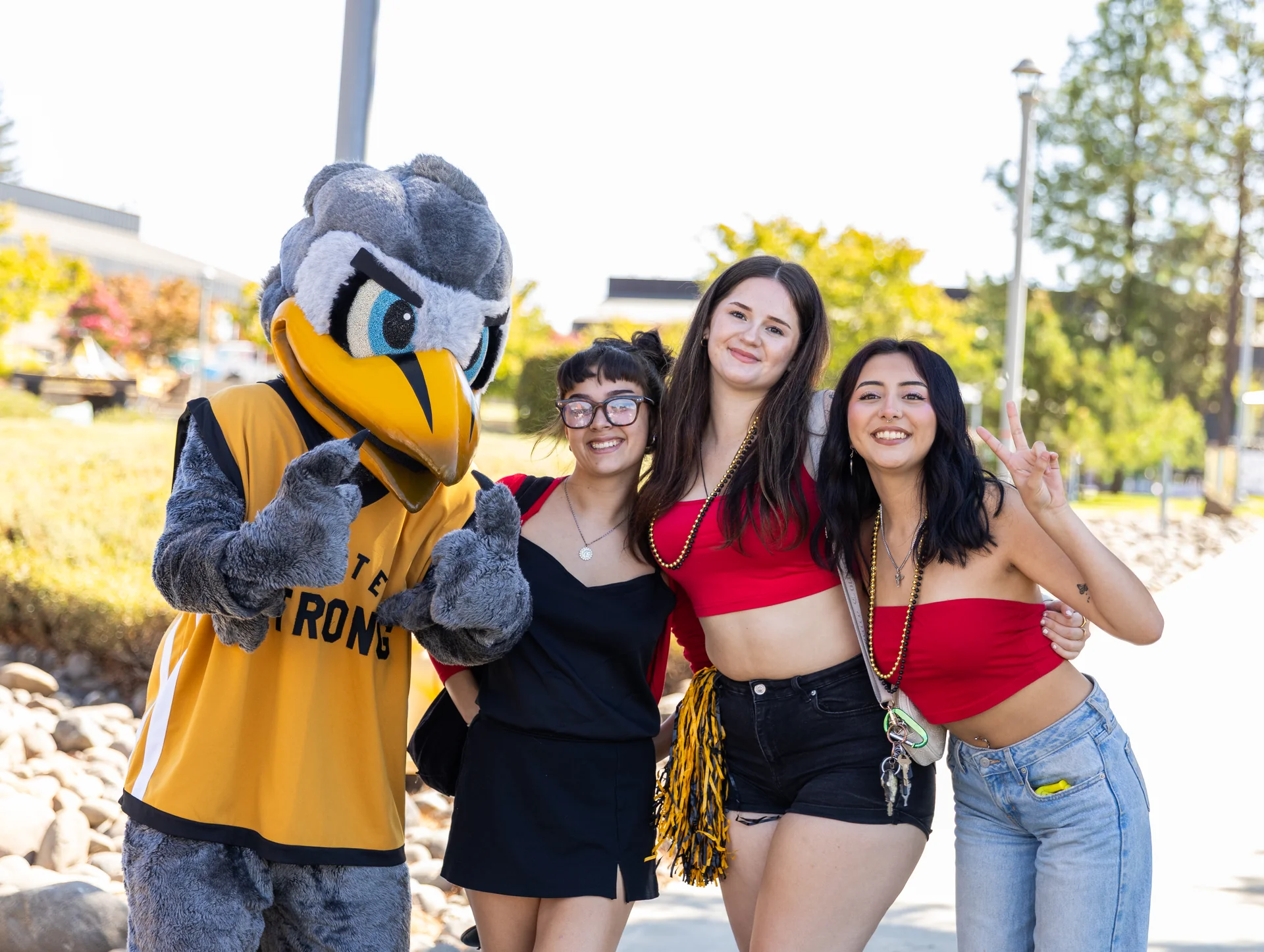 Butte College Students at roadrunner rush orientation