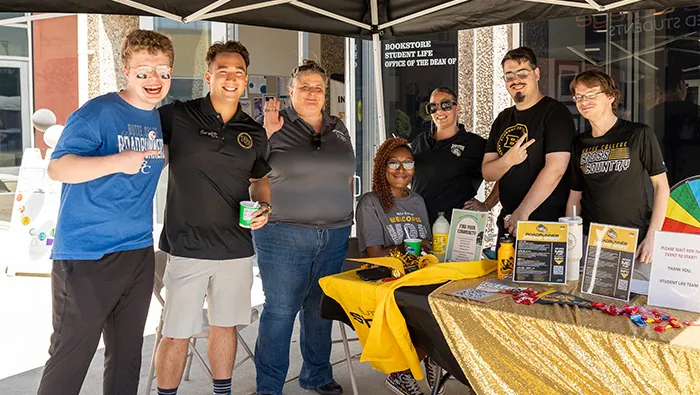 Butte College Students tabling at Campus Event