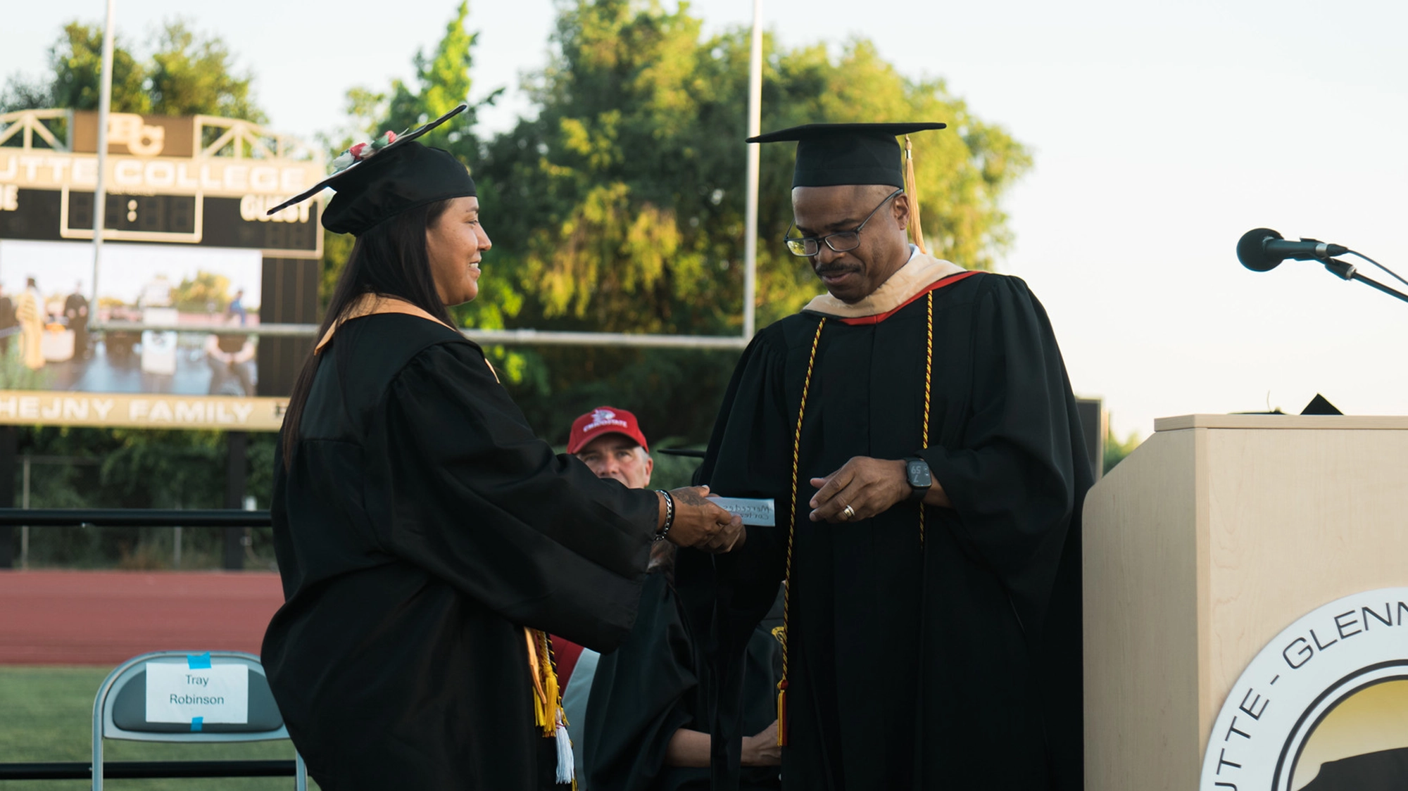 VPSS Robinson at commencement.