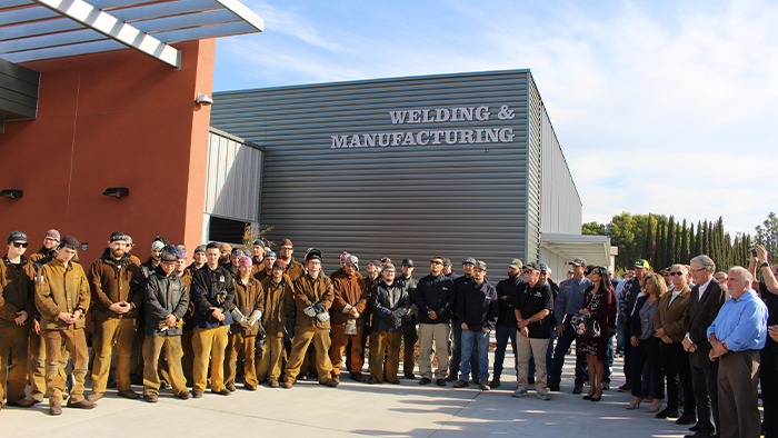 The Butte College welding and manufacturing building