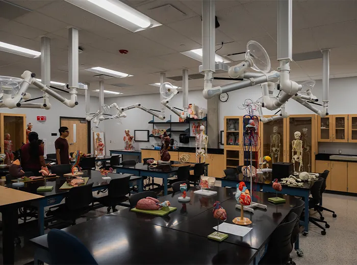 Butte College Students work in the Science Lab