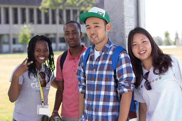 Butte College Students on campus