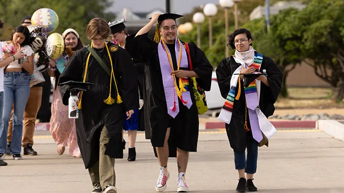 Butte College Graduates arrive at commencement ceremony