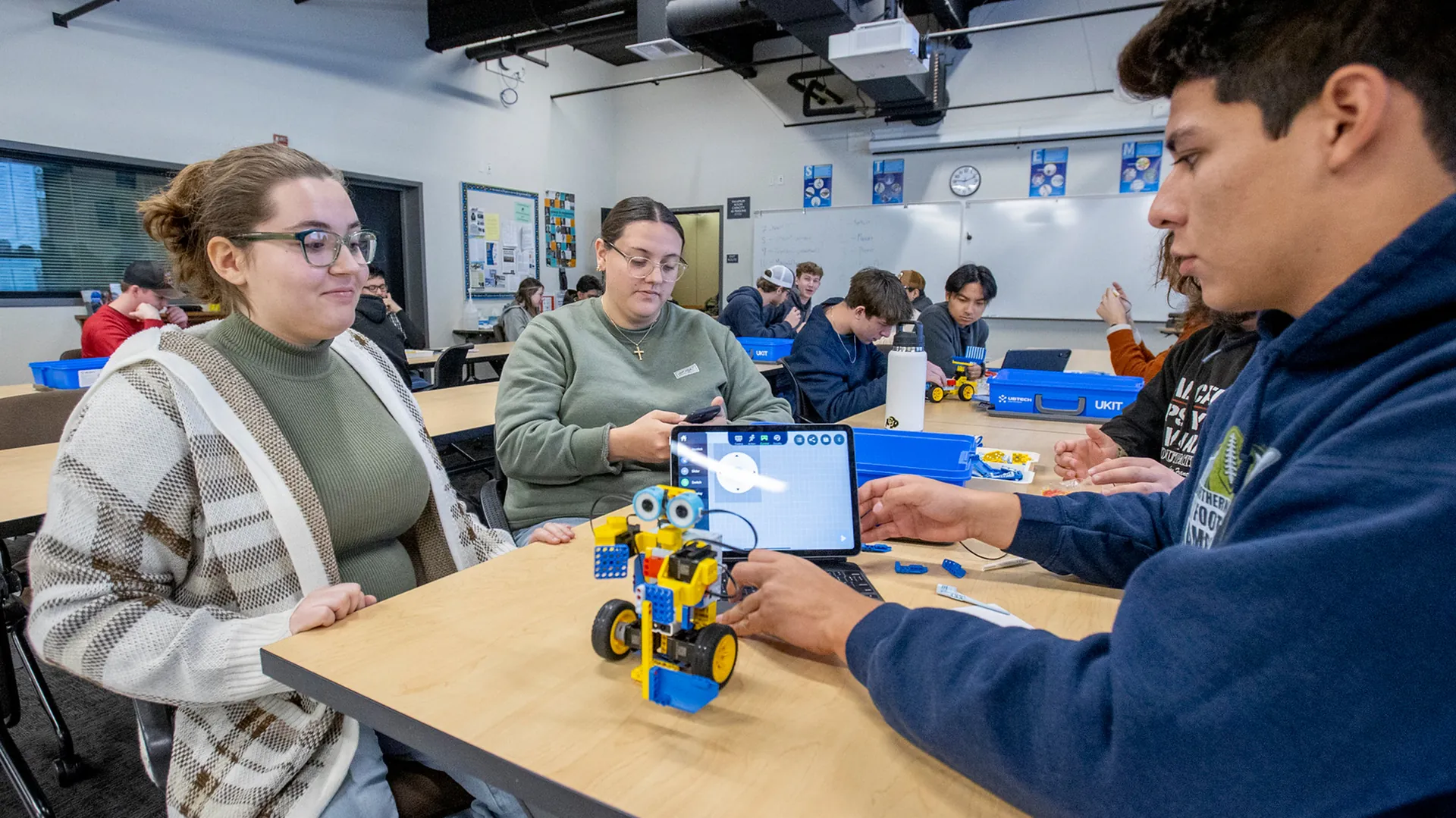 Butte College Robotics Students work on project