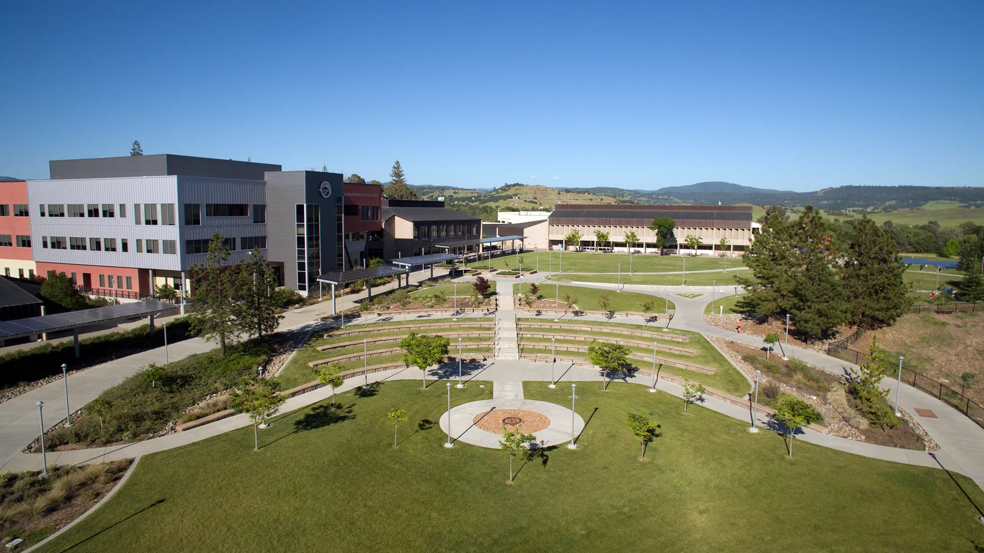 Butte College Main Campus Ampitheater Ariel View