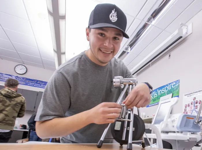 Butte College Student enjoys time in the classroom