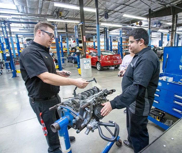 Butte College Students in Automotive Program work on Project