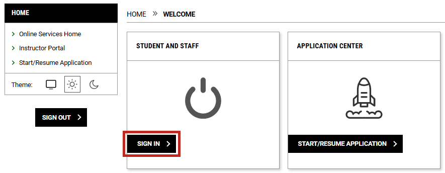 aim login screen