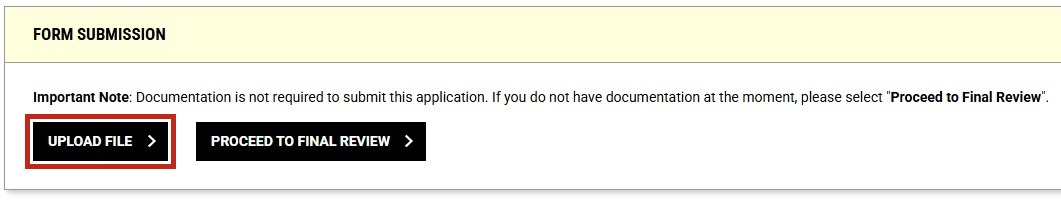 Upload File button highlighted.