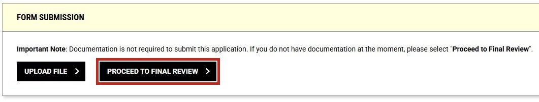 Proceed to Final Review button highlighted.