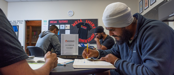 Butte College Mesa Students at the center.